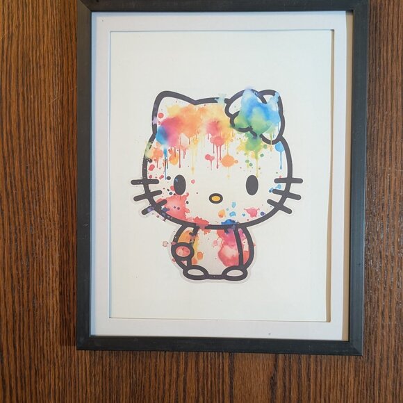 Hello kitty print Wall art 8 x 10 - Picture 1 of 1